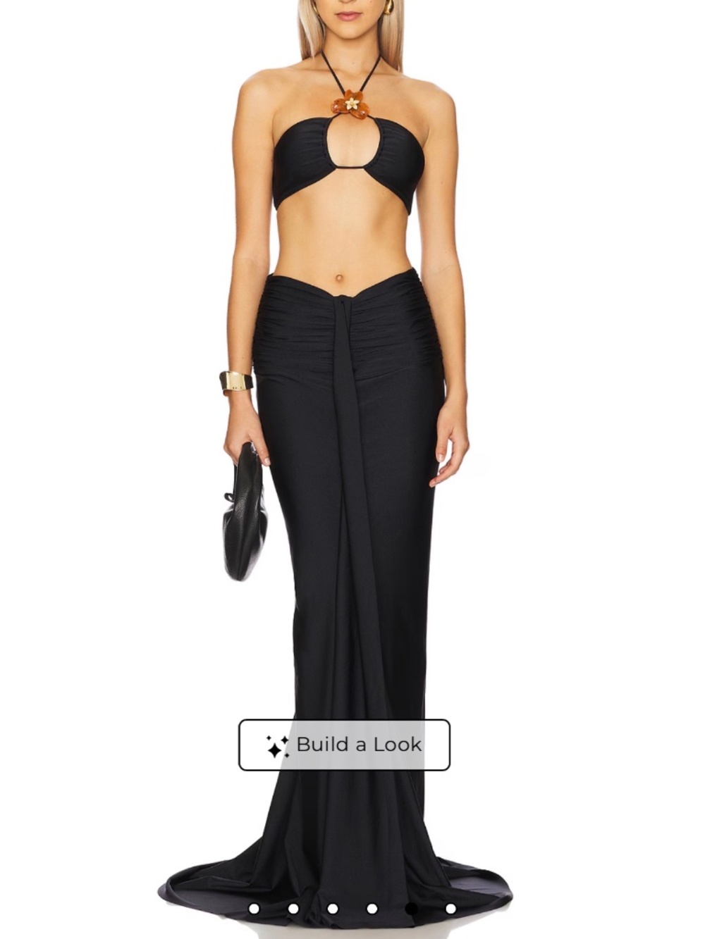 Marcella Maxi Skirt in Black Shani Shemer